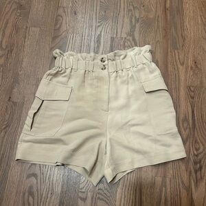 Lulu's Beige Cargo Shorts